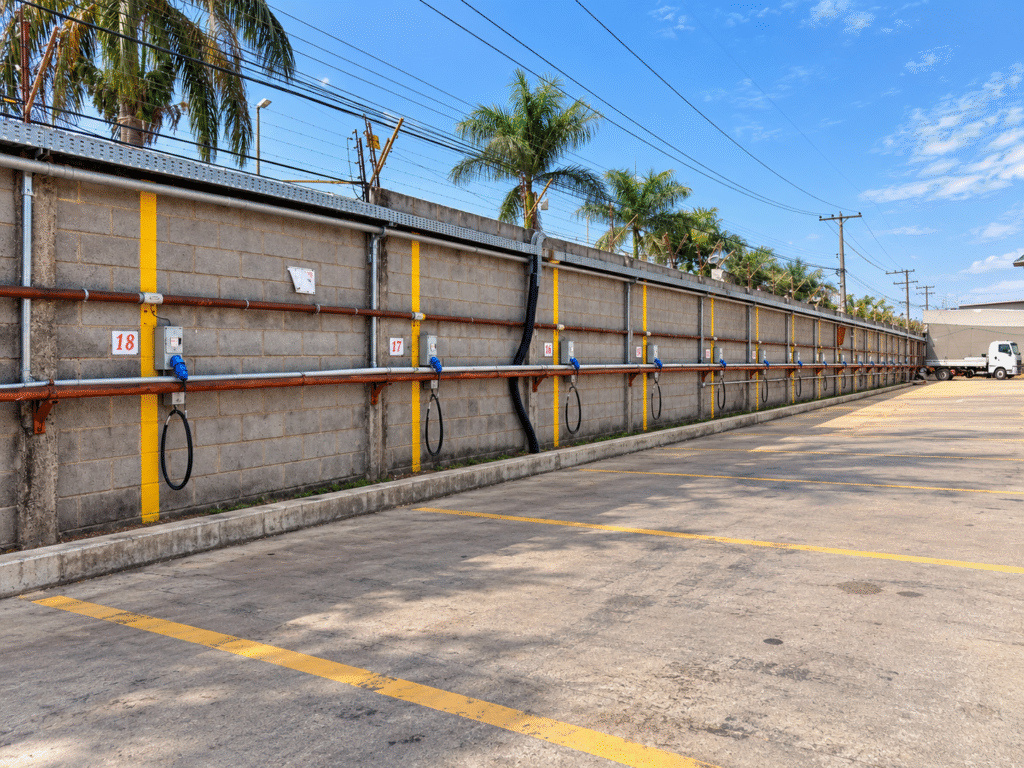 Infraestrutura de apoio aos caminhões